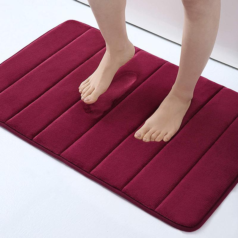 60X40Cm Bathroom Anti-Skid Mat Quick Water Absorption Mat Soft Bathroom Carpets Rugs Toilet Floor Mat Home Decor