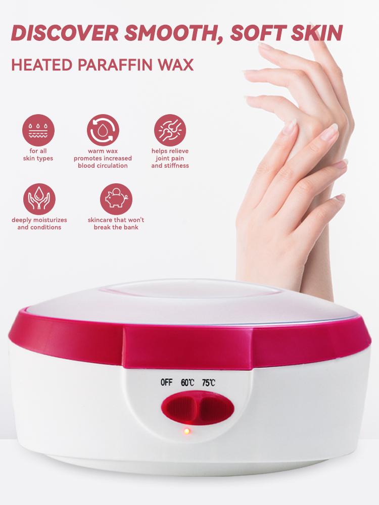 Chauffe-cire de paraffine pour spa - Traitement hydratant à domicile pour les mains, les pieds, les coudes | 2 réglages de température | Soulage la peau sèche et les douleurs articulaires