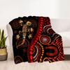 Australian Aboriginal Style 22 Blanket Soft Warm Cozy Perfect for Seaside Couch Picnics All-Season Use Modern Style Birthday Christmas Gift Blanket