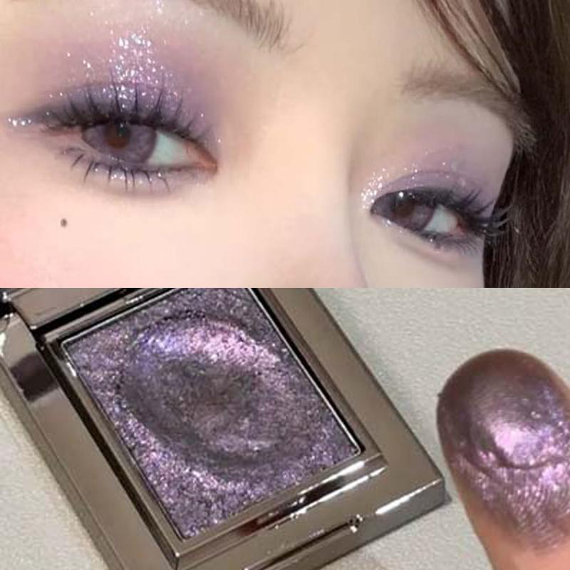 Gold Brown Cream Glitter Eyeshadow Palette Highlighter Shimmer Makeup Brighten Sparkling Shiny Punk Smoky Monochrome Eye Shadow