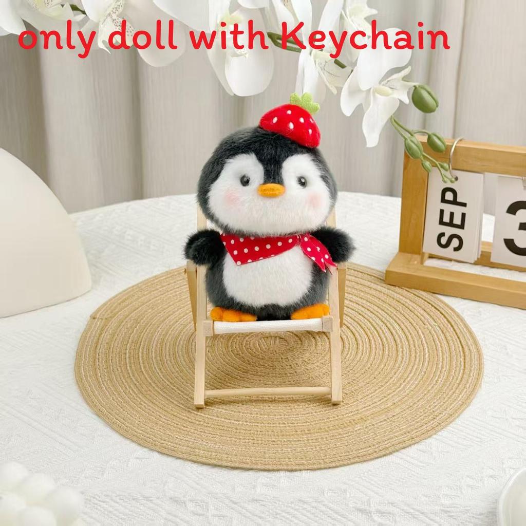 Penguin Plush Keychain With Soft Short Plush For Gifts And Bag Decor