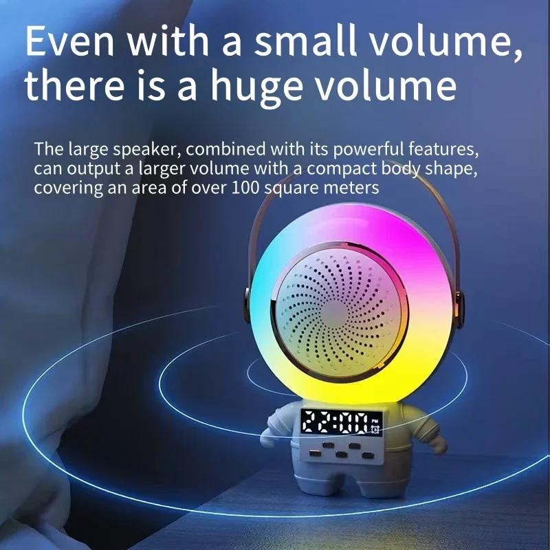 Astronauts, astronauts, Bluetooth speakers, wireless karaoke, colorful lights, subwoofers, desktop microphones, robot speakers