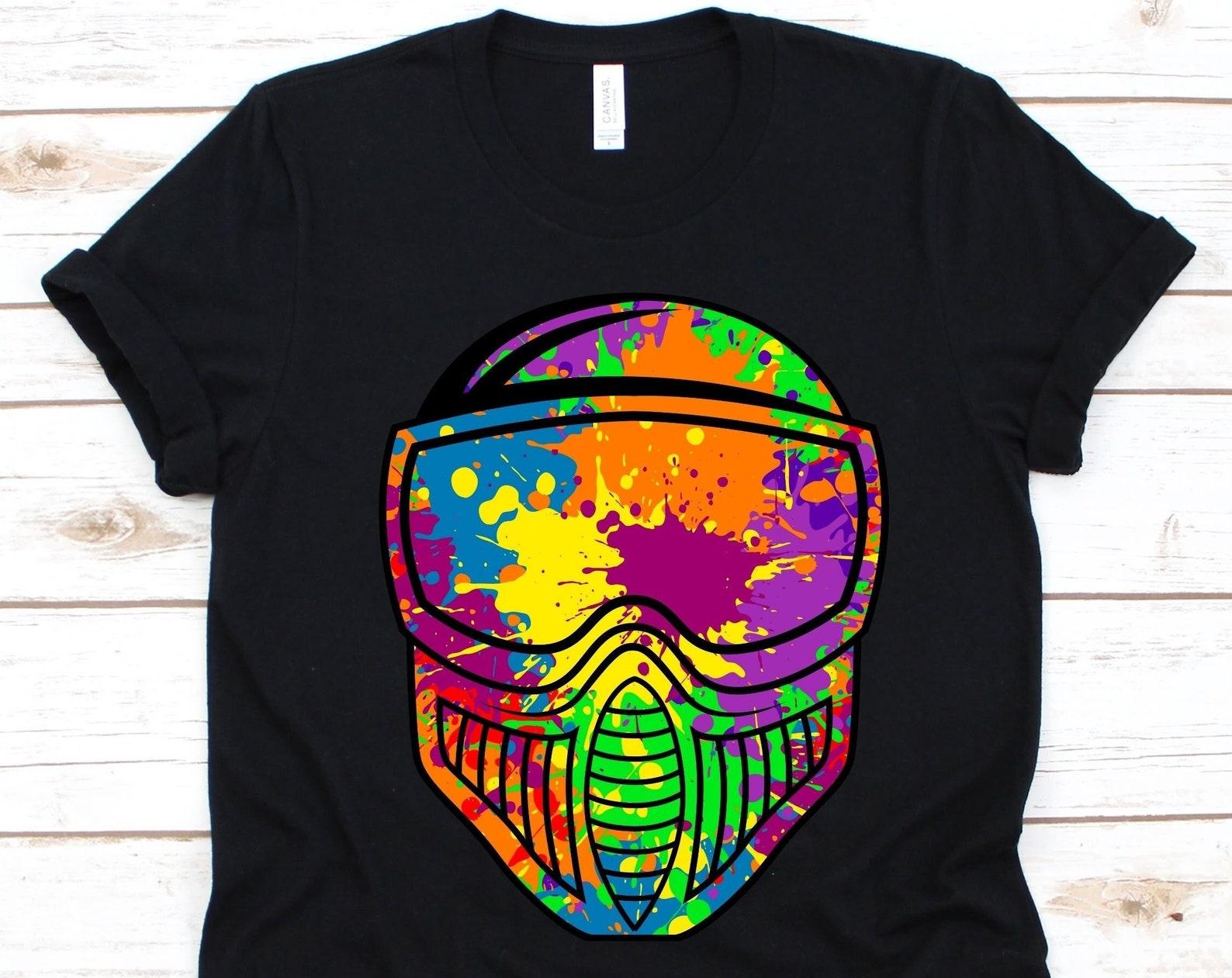 Paintball Mask Shirt, Gift For Paintball Shooter, Paintball Lovers Shirt, Fun Sport Airsoft, Paintball Shooting Design, Airsoft Graphic S