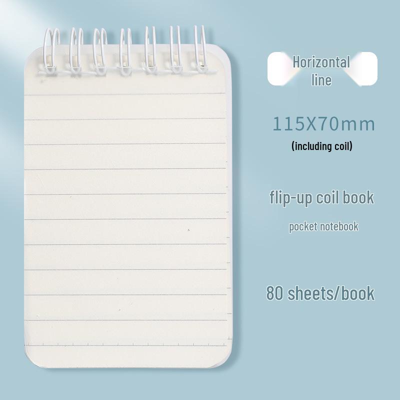 Минималистичный карманный блокнот формата A7: В клетку, в линейку и в точку для заметок и домашних заданий