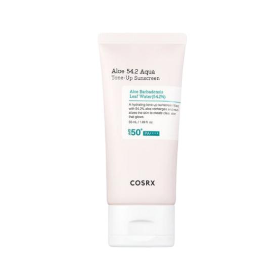 COSRX Aloe 54.2 Aqua Tone-Up Sunscreen SPF50+ PA++++ Hydrating & Brightening 50ml