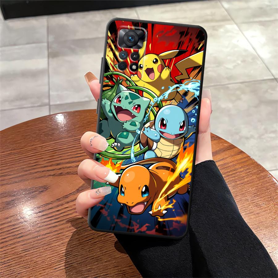 Cartoon Hot Pokemon Funda Phone Cover Case for Xiaomi Redmi Note 13 Pro Plus 10S 9S 11s 12s 7 8 14 11 10 9 12 Pro