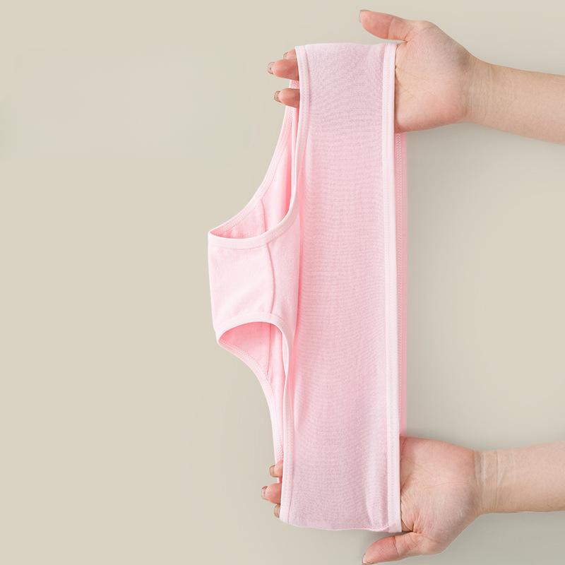 Cotton Crotch Panties for Women Low Waist Girls Cute Brief Solid Color Breathable Underwear