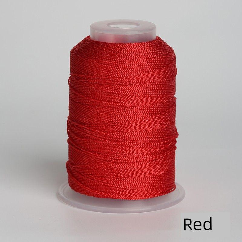 

Драконий узел 9 нитей однотонный национальный стиль Моранди ручной работы красный браслет-ремешок ожерелье нефритовый кулон шнурок DIY материал Red L814