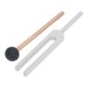 Tuning Fork 528Hz Aluminum Alloy Tuning Fork with Silicone Hammer and Cleaning Cloth for Chakra Healing Meditation