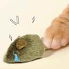 Realistic Simulation Mouse Cat Toy Automatic Squeaky Kitten Interactive Toy Bite Resistant Plush Mice Relieves Boredom Cat Supplies
