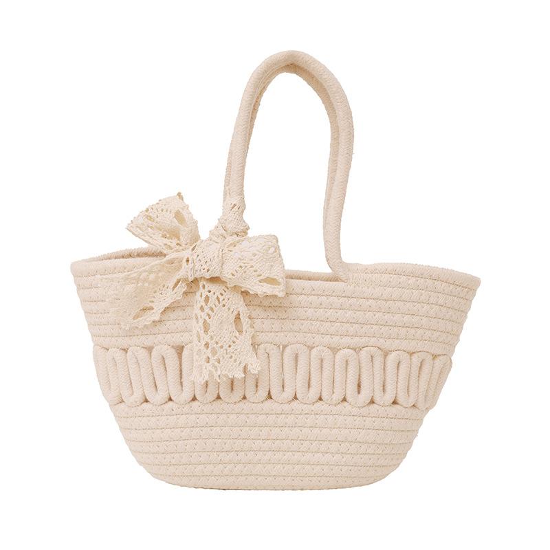 

Плетеная женская сумка 2025 лето новая сумка-корзина для овощей, модная универсальная пляжная сумка для отпуска one size fits all