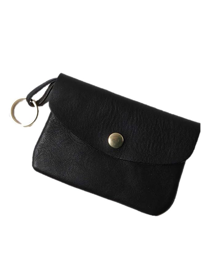 Компактный кошелек Bleu Bleuet с кольцом и отделением для монет (черный)