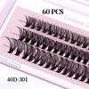 Diy Segmented False Eyelashes 3 Rows 12-16M With Glue Tweezers Set Combination Eyelashes