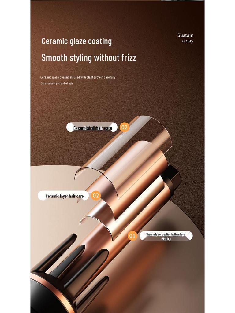 28MM Automatic Curling Iron for Effortless Big Waves