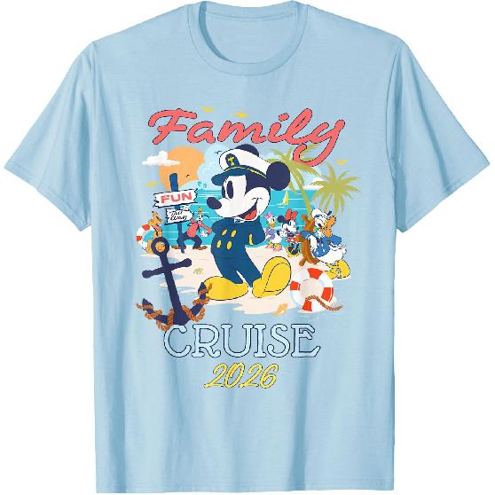 Disney Mickey Mouse & Friends Family Cruise 2026 Vacation T-Shirt