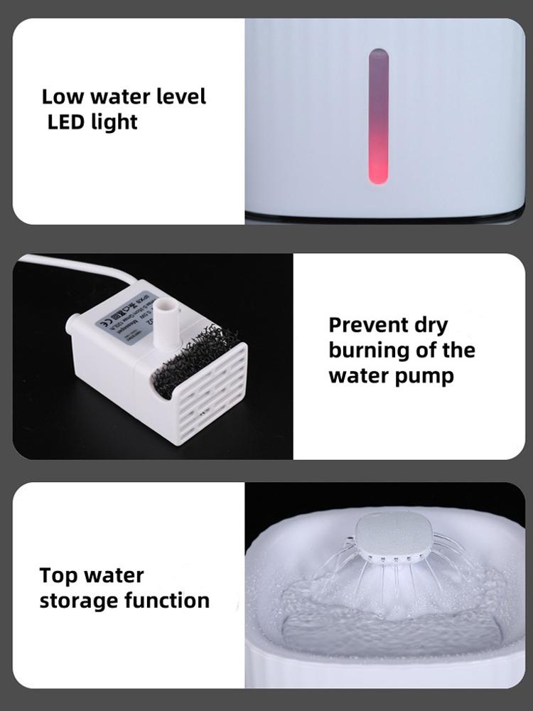 New automatic circulating water dispenser cat drinking fountain no-wet-mouth dog water bowl pet supplies