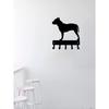 **Pit Bull Dog Head Shape Iron Hook Wall Mounted Heavy Duty Entryway Rack 1pc**