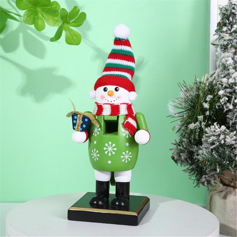 Practical Wood Nutcrackers with Elegant Designs Charm Christmas Soldiers for Festival Home Decoration Daily Use