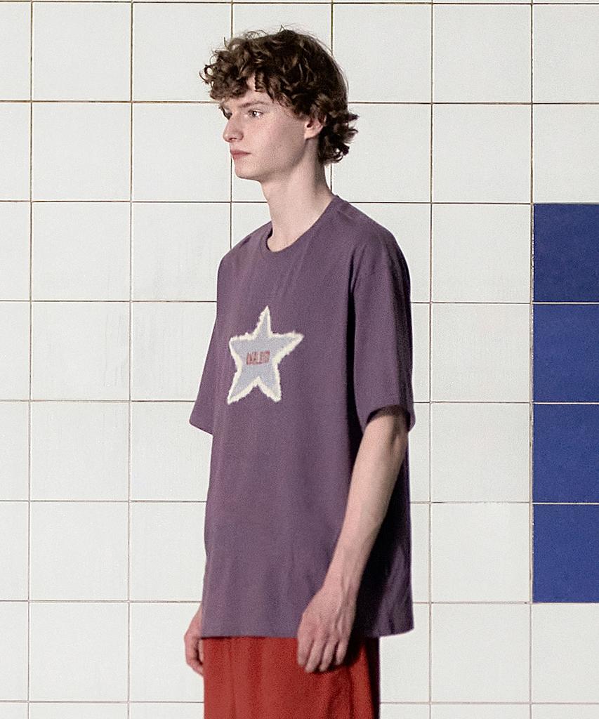 UNALLOYED Tie-Dye Star Logo T-Shirt / Purple