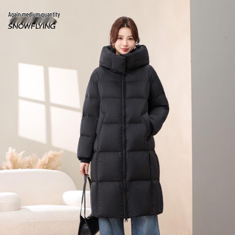 Xuezongfei Women's Hooded Long Winter Down Jacket