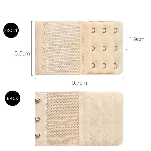 

FINETOO 3 шт./компл. женский 3-рядный удлинитель бюстгальтера, удлиняющий бюстгальтер с пряжкой-расширителем, регулируемый крючок, интимные аксессуары L