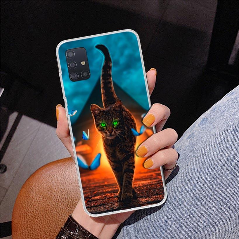 Cool Animal Big Cat Tiger Phone Case For Samsung Galaxy A52 A32 A22 A12 A51 A31 A50S A30S A20S A10S Note 20 Ultra 10 Plus S10 A7