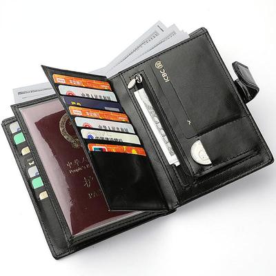 1 PC Driver's License Card Wallet Men's Large Capacity Multi-function Passport Bag Passport Folder Passport Book Wallet LXY
