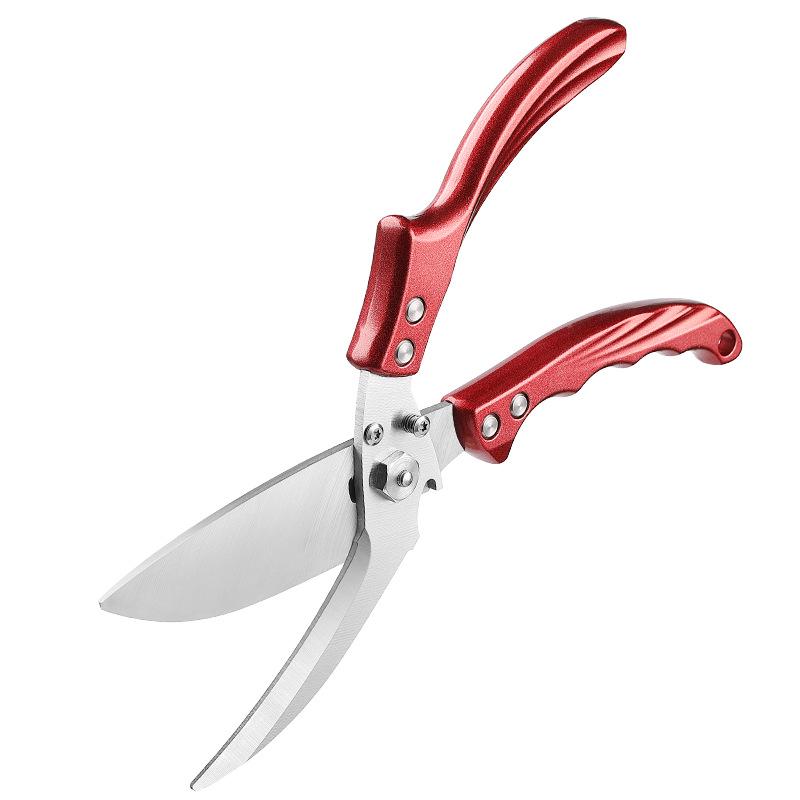 Tijeras de Cocina Multifuncionales de Alta Dureza con Mango de Aluminio para Cortar Huesos de Pollo, Pato y Ganso