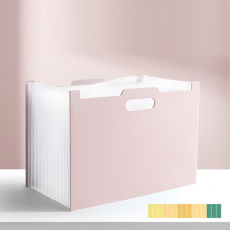 12-Pocket A4 Expanding File Folder – Large Capacity Portable Accordion Organizer for Office, Classroom, Documents