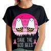 Boo Bees Breast Cancer Awareness Pink Ribbon October Womens T-Shirt Top #TA-188