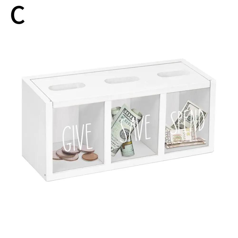 Wooden Personalized Children's Savings Box  Family Saving Box Money Box Cash Daily Spend Money Piggy Bank Kid Stor