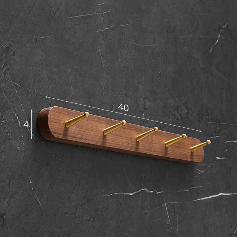 Brushed Gold Bathroom Robe Hook Clothes Hook Wood Aluminum Rack Hanger Towel Hanger Kitchen Hanger Bathroom Accessories