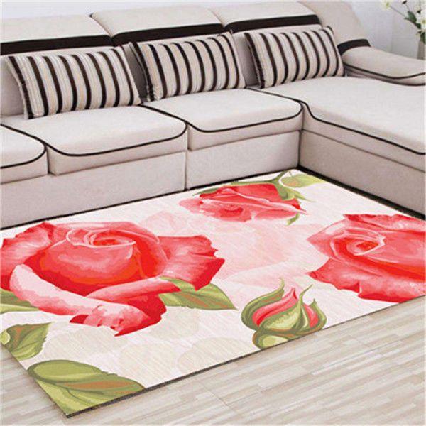 

Цветочный пасторальный ковер с 3D принтом, домашний декор, коврики для входной двери, коврики для гостиной, ковры в спальне, детский ковер, коврик для ванной 50*80cm