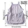 Adjustable Pet Grooming Smock Elastic Pocket Cat Holding Apron Pet Carrier Apron  Home Use