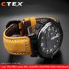24mm Matný kožený řemínek na hodinky z hověziny, italský, pro sérii Casio PROTREK PRG-600/PRG-650/PRW-6600, náramek pro outdoorové sporty