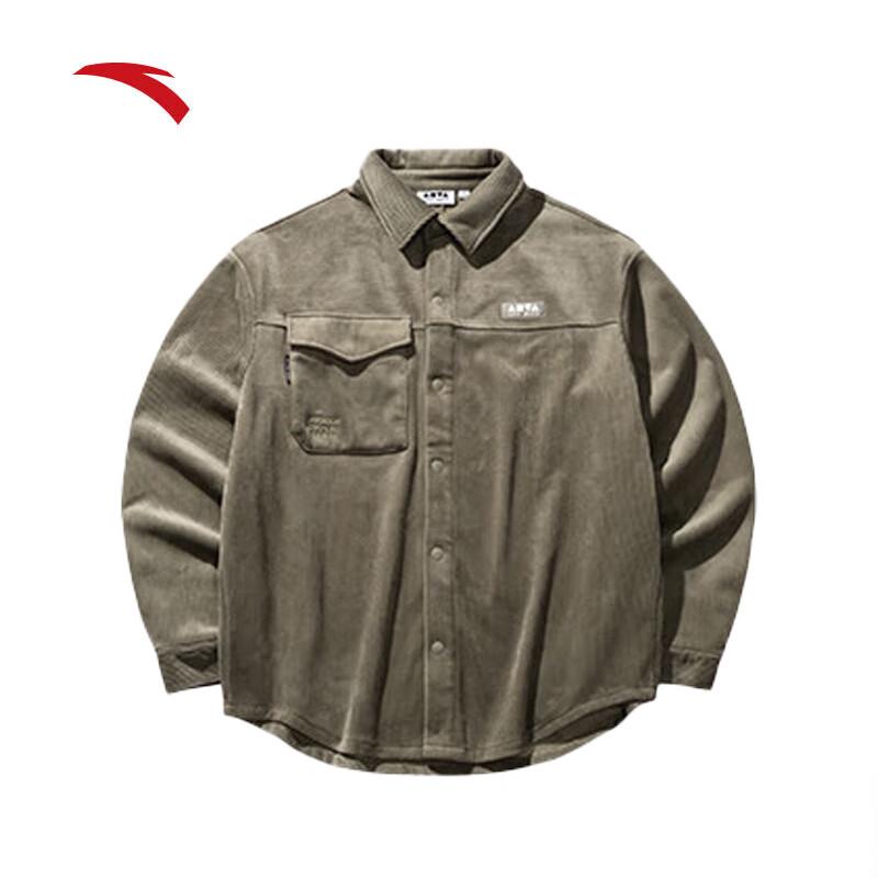 Anta Unisex Corduroy Long Sleeve Shirt Jacket M