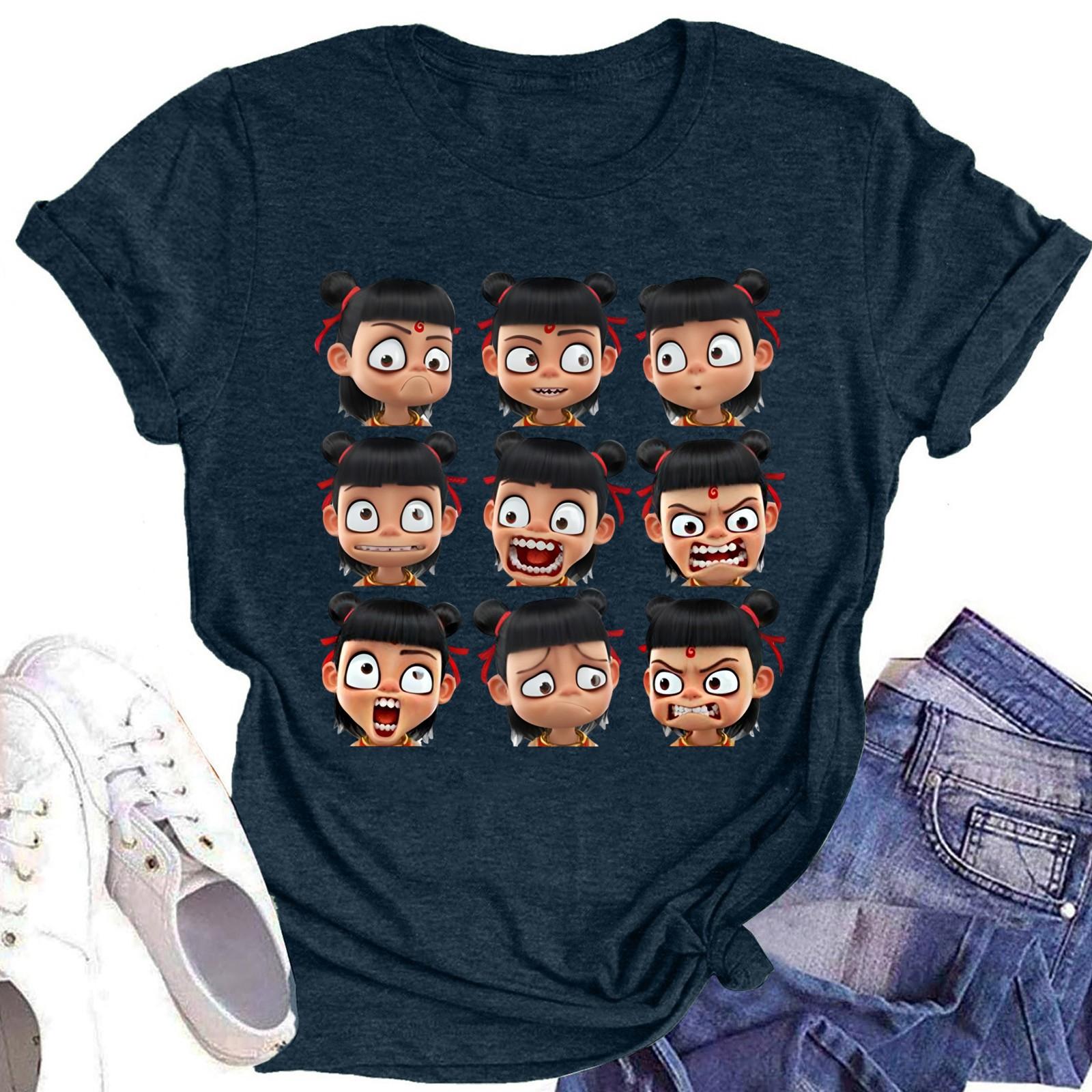 

Мужская и женская футболка с круглым вырезом и короткими рукавами L