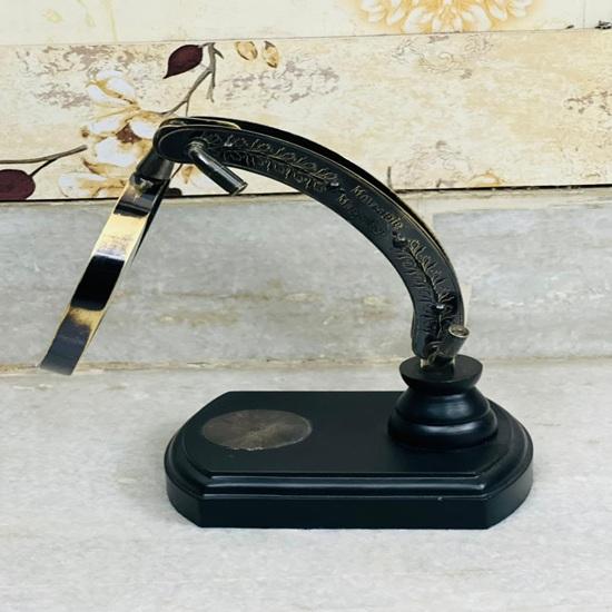 Engraved Brass Magnifying Glass Watts Sons London 1814, Handmade Nautical Decor Table Top Home Office Birthday Wedding Gift