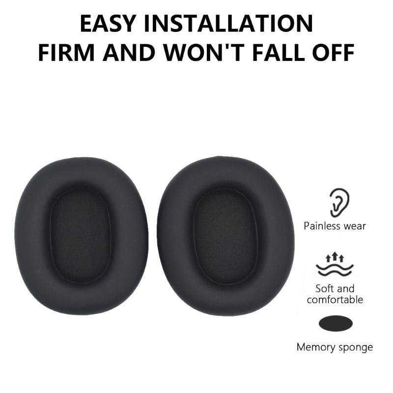 1 Pair Soft Protein Leather Replacement Ear Pad for W830NB Bluetooth-compatible Wireless Headphones Ear Pad Headset