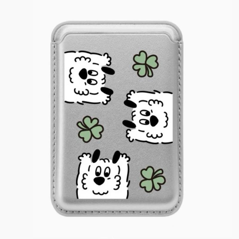 

Милый мультяшный песик магнитный чехол для телефона держатель для карт чехол для удостоверения личности банковская карта для iPhone 15 14 для Magsafe кошелек слот сумка