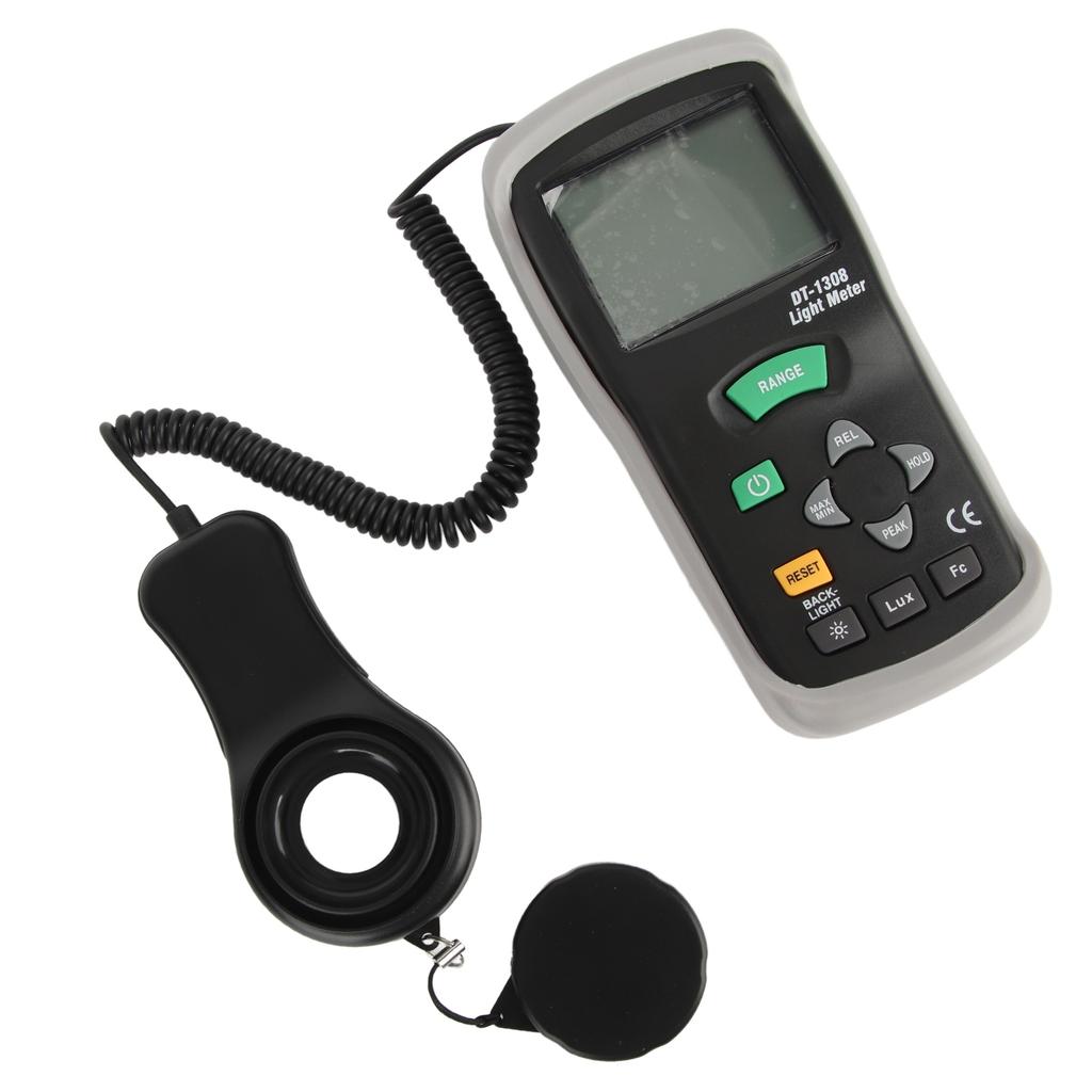 DT‑1308 Multifunctional Photometer Digital Handheld Portable Illuminance Meter for Outdoor
