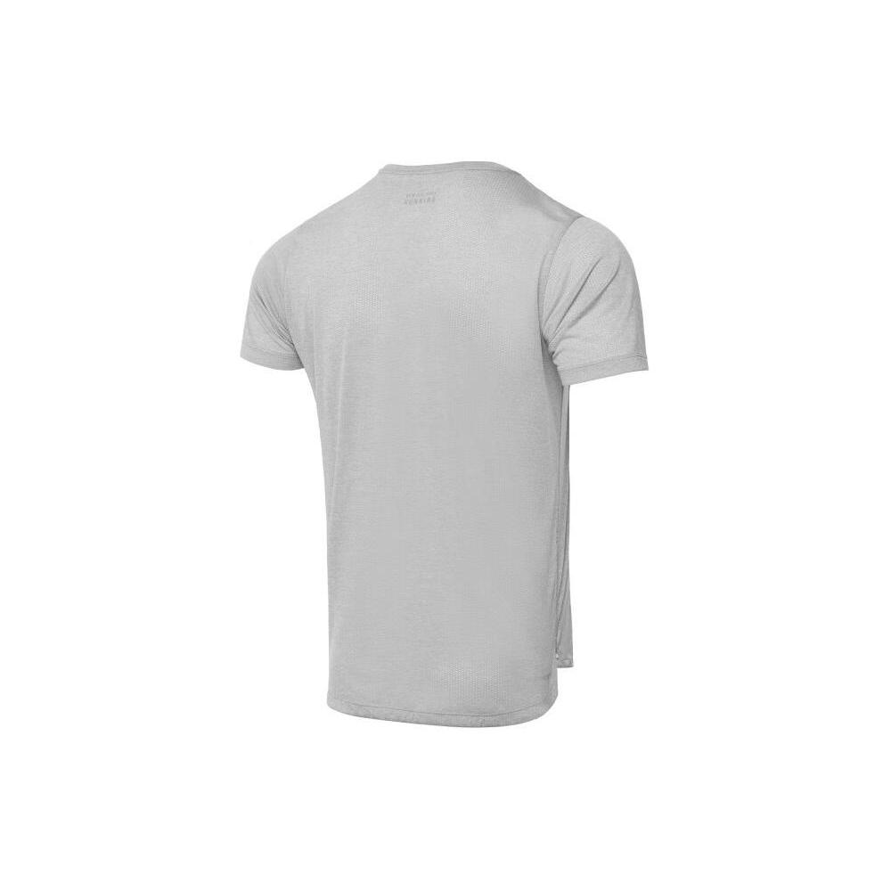 New Balance T Shirts Men's Gray Crew Neck Moderate Straight Fit AMT21262-AG