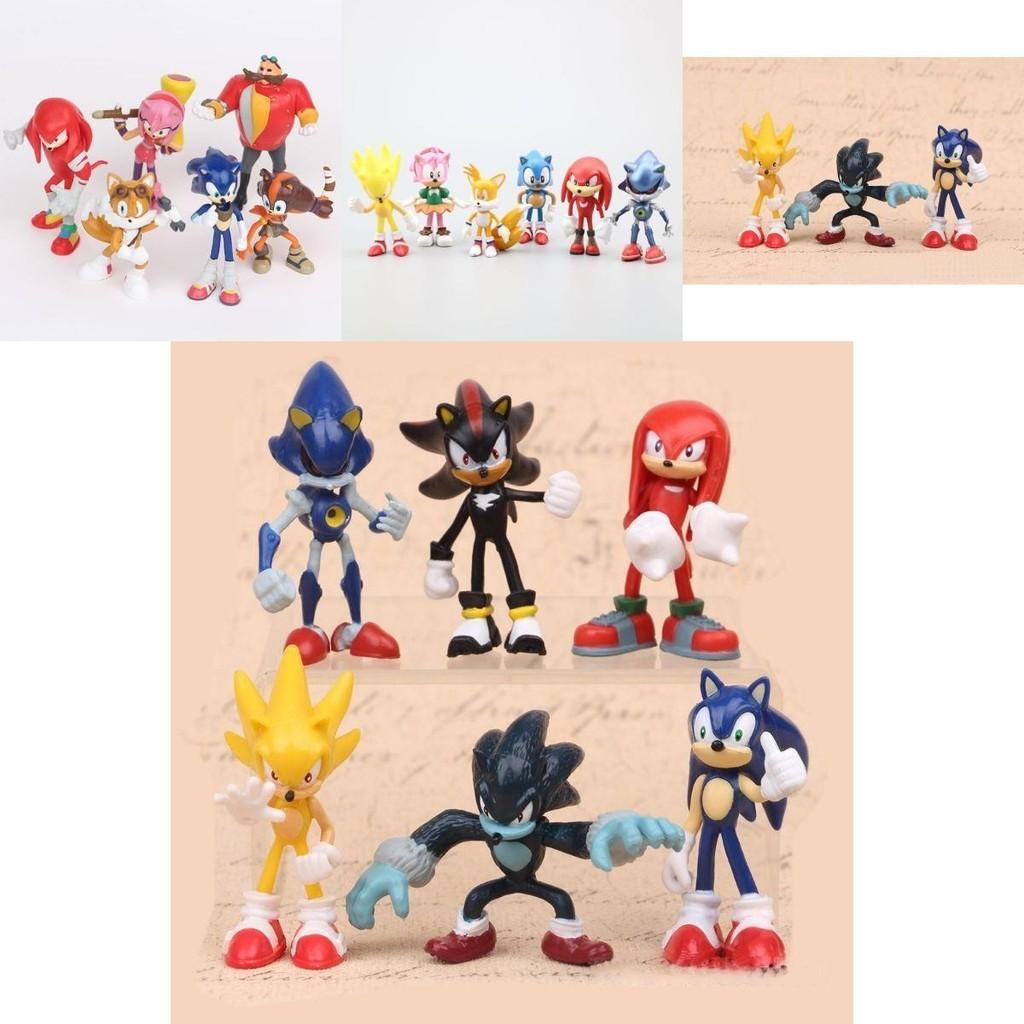 Sonic The Hedgehog Figures Pvc Collectible Ornaments For Kids And Fans