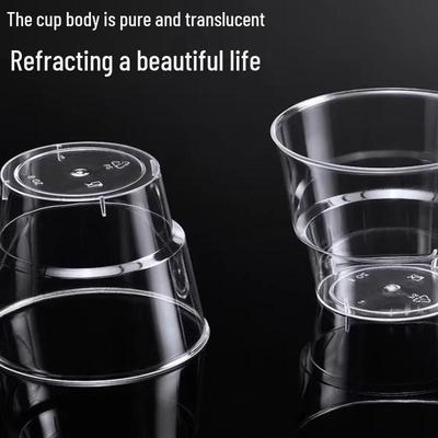 Premium Quality Transparent Disposable Plastic Cups - Food Grade, Thick, Crystal Clear, Perfect for Beer or Tea