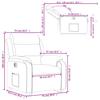 Recliner Chair with Lift Assistance Electric Cream Artificial Leather