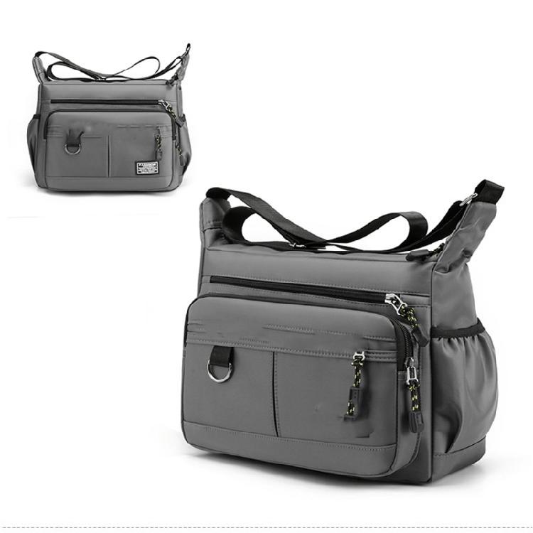 Oxfords Toted Bag for Men Shoulder Crossbody Handbag with Multi Pockets Zipper for Work Office Travel and Daily Use