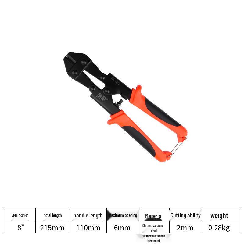 

High Leverage Eagle Beak Wire Cutters - Heavy-Duty Pliers for Cutting Steel, Iron, and Rebar