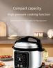 6L Explosion-Proof Pressure Cooker: Thickened, Large Capacity, Multifunctional with Preset Timing for Household Use