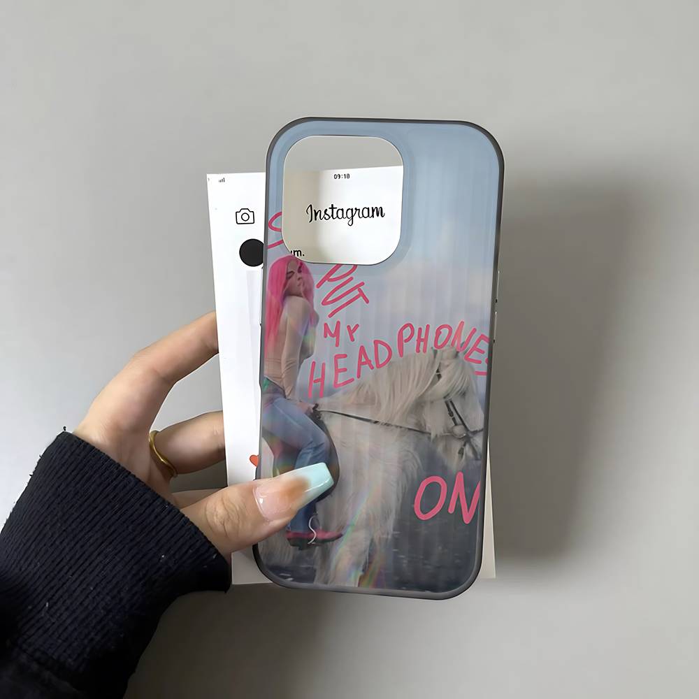 A-Addison Rae Soft Corrugated Transparent Phone Case For IPhone 17 15 16 11 12 13 14 Pro Max Plus Pro