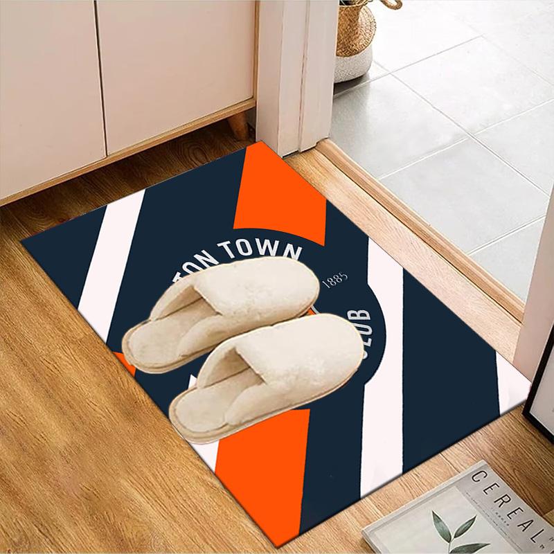 Town Football Club Printed Office Carpet Chair Cushion Entryway Rug, Rugs for Living Room, Bedroom Christmas gifts